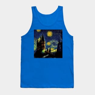 Starry Night Wizarding School Van Gogh Tank Top